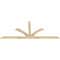 Ekena Millwork Richland Rough Sawn Timber Gable Bracket, Douglas Fir, 96"W x 40"H x 2"D x 4"F, 10/12 Pitch GBW096X40X0204RIC00RDF - alternate 3